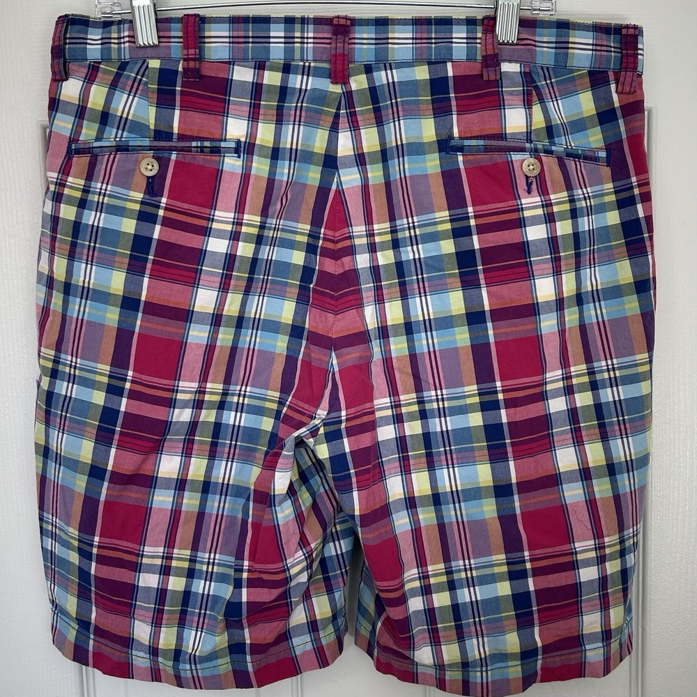 Polo by Ralph Colorful Plaid Prospect Shorts Preppy Americana Nantucket Style - Picture 2 of 2